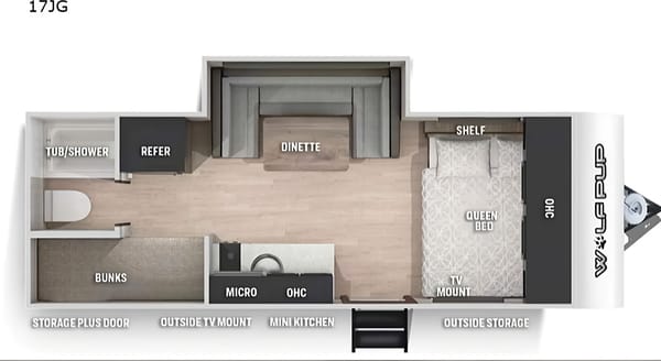 Clean and Cozy Cherokee Wolf Pup Travel Trailer
