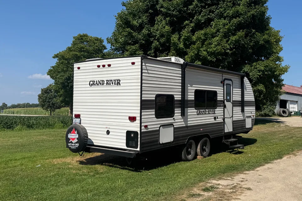 Aiden’s Grand River 25BH Travel Trailer