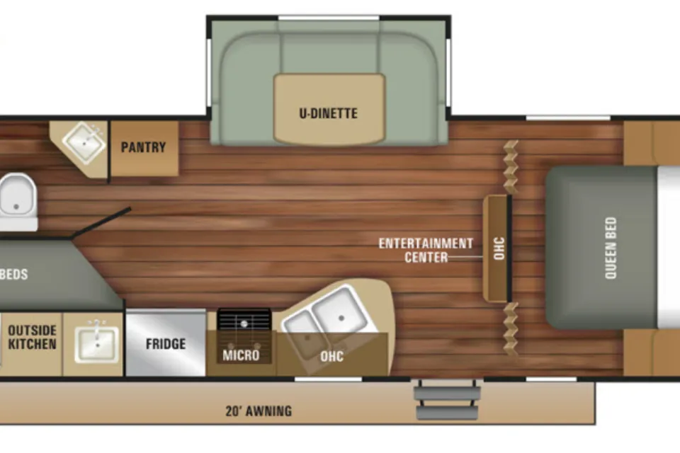 Prairie Family Camper: Bunks, TV & Air-Conditioned