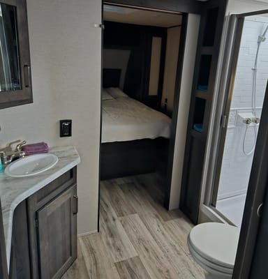 Minky and Mulani's Grand Design Transcend Xplor Travel Trailer