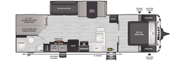 2023 Bullet Bunkhouse | Fully Equipped, Solar, Easy Delivery