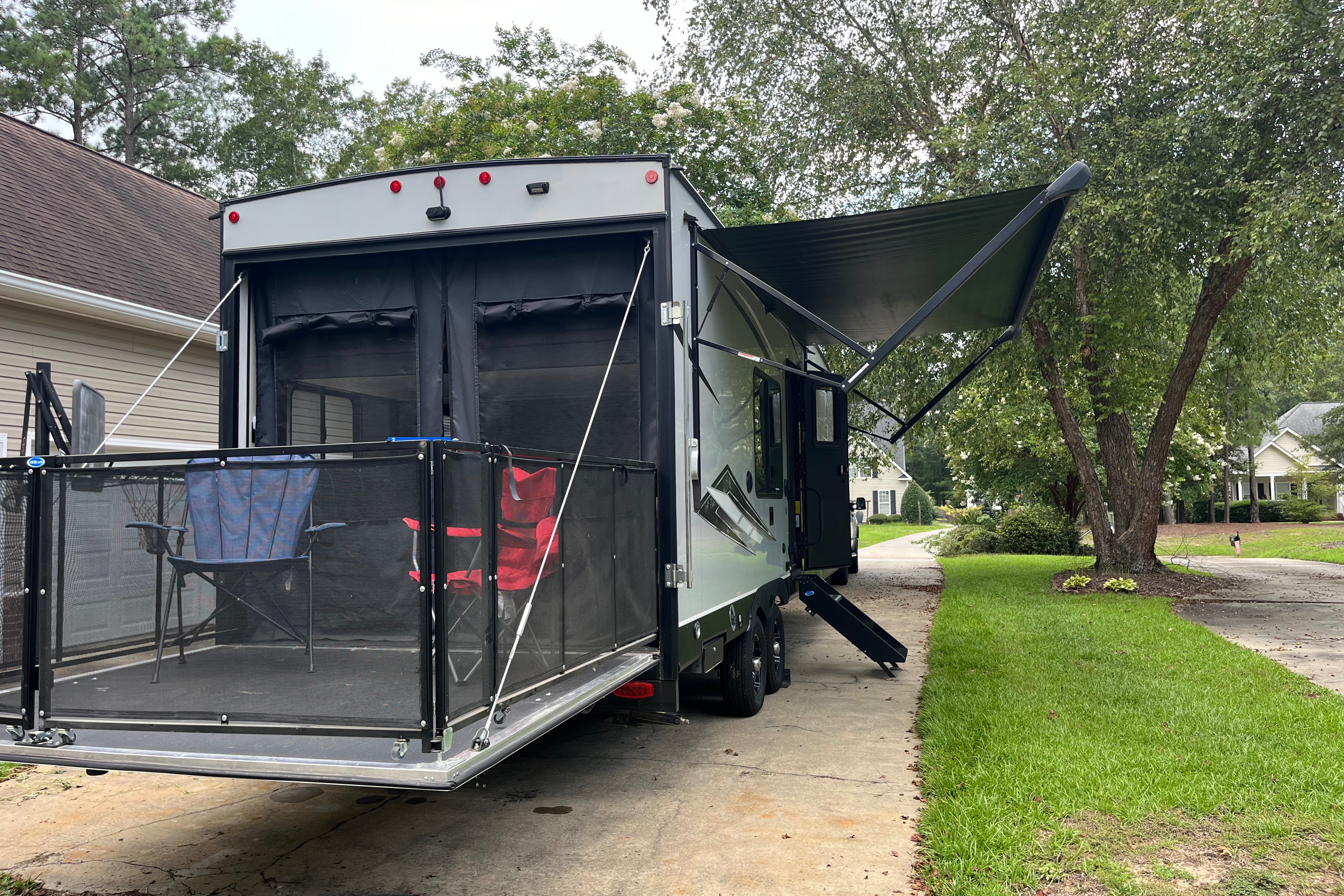 Adventure ready family friendly toy hauler