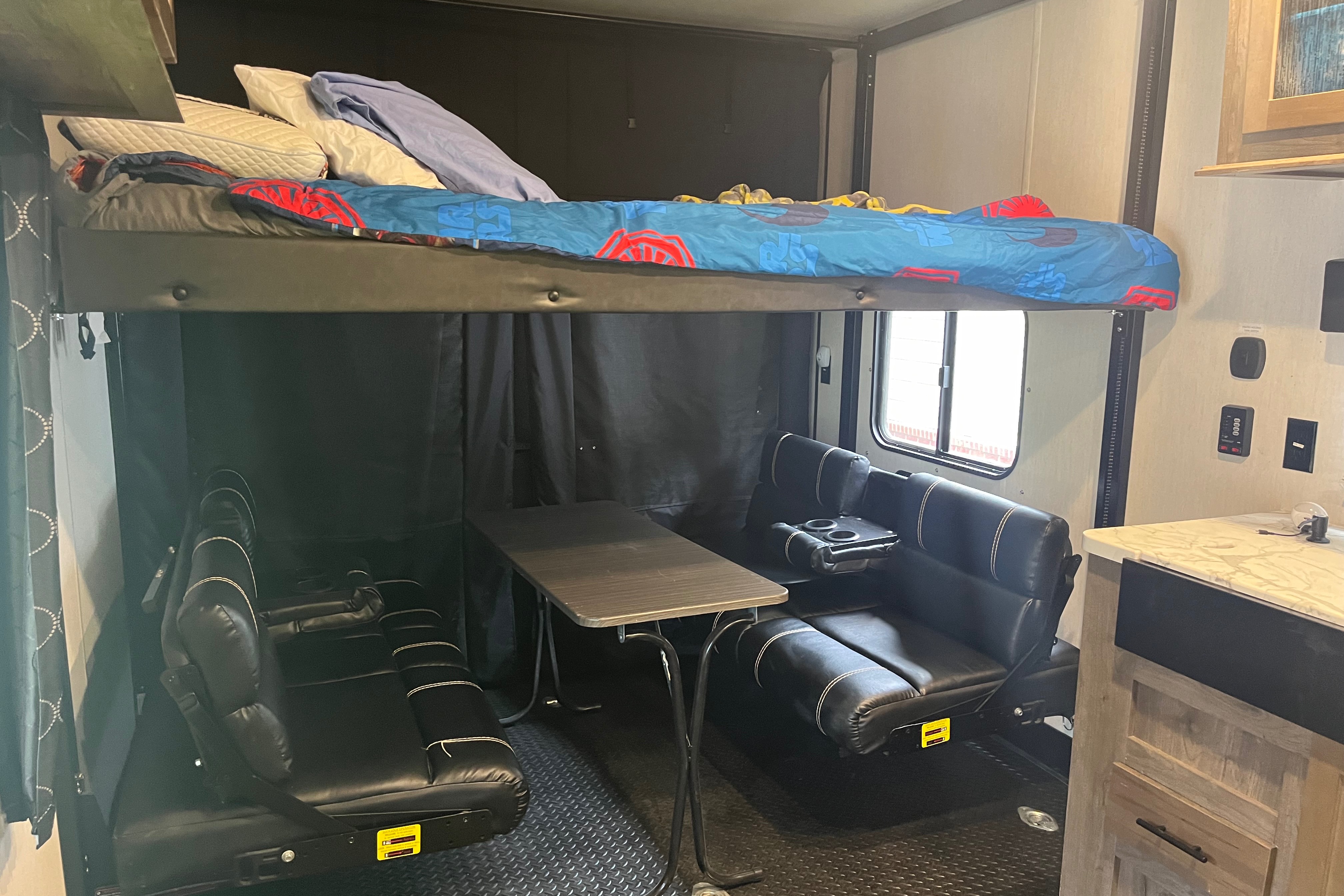 Adventure ready family friendly toy hauler