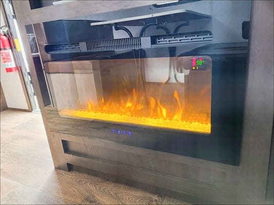 Kid Approved Camper Rental with Fireplace