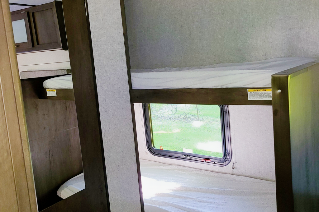 Kid Approved Camper Rental with Fireplace