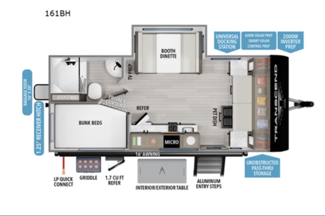 Transcend Basecamp | Family Bunkhouse | Easy Tow | Sleeps 5
