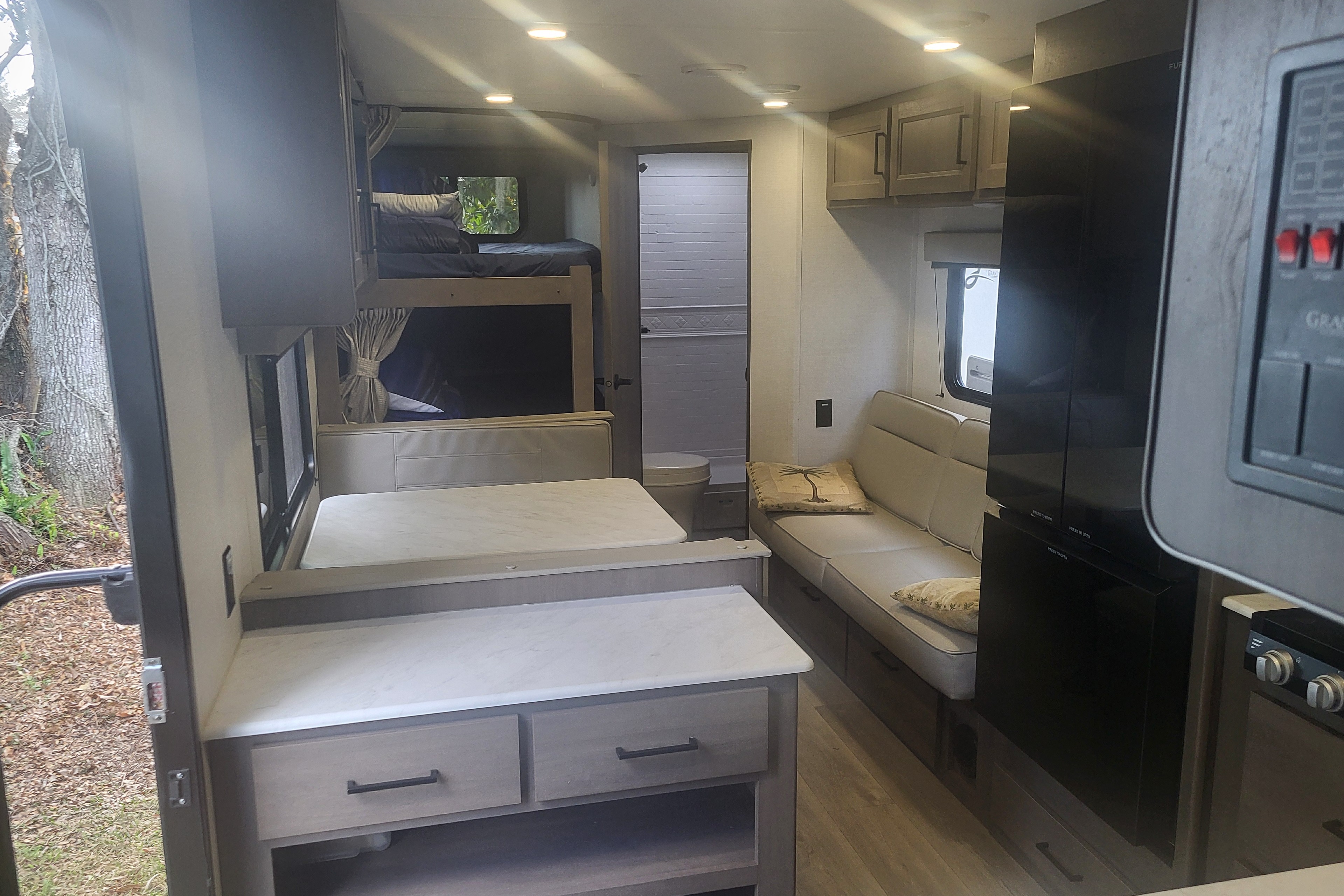 Delivered Bunkhouse RV – Setup & Stocked
