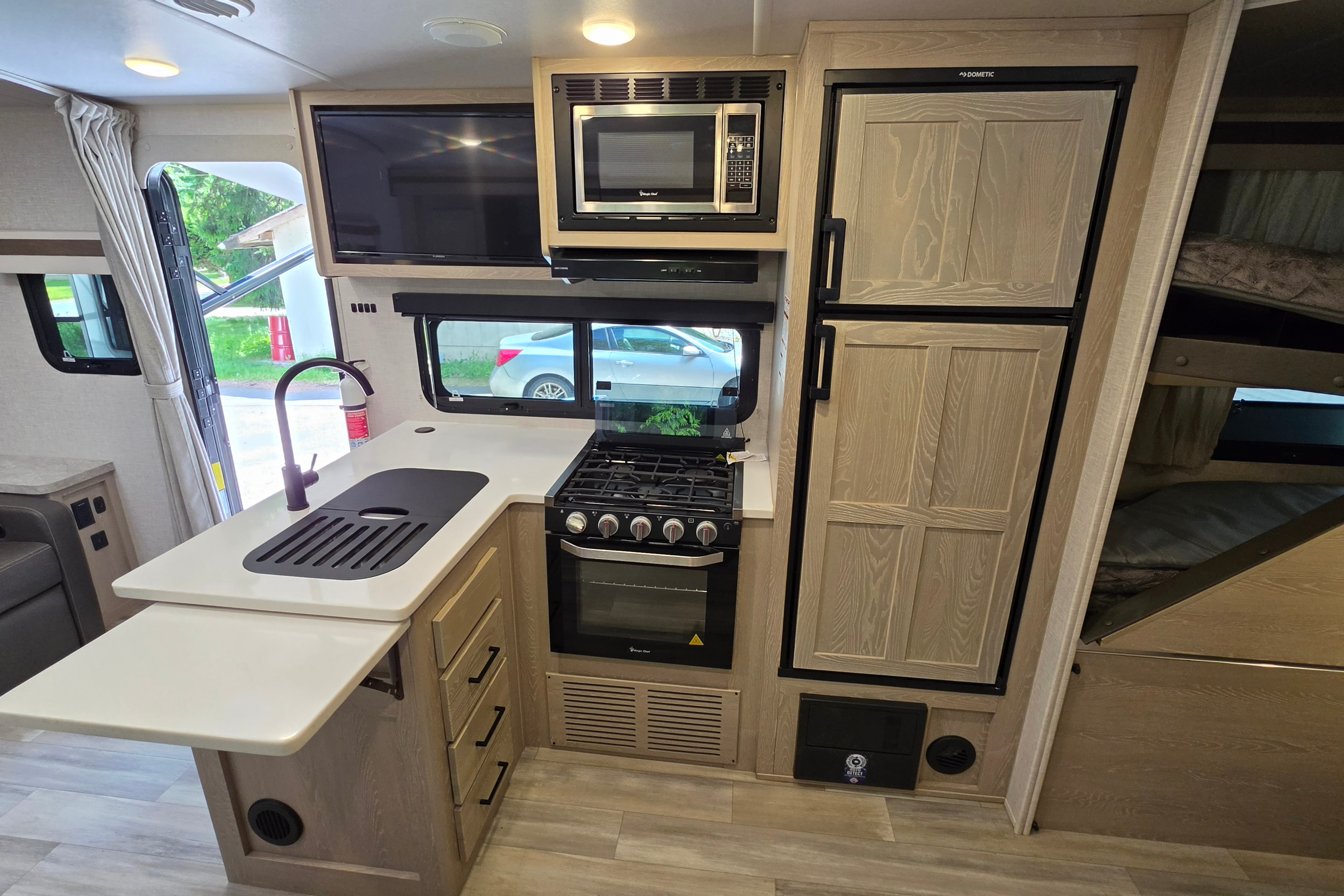 Modern Family Basecamp: 2022 Rockwood w/ Double Bunks & Outdoor Kitchen – Delivery Available!