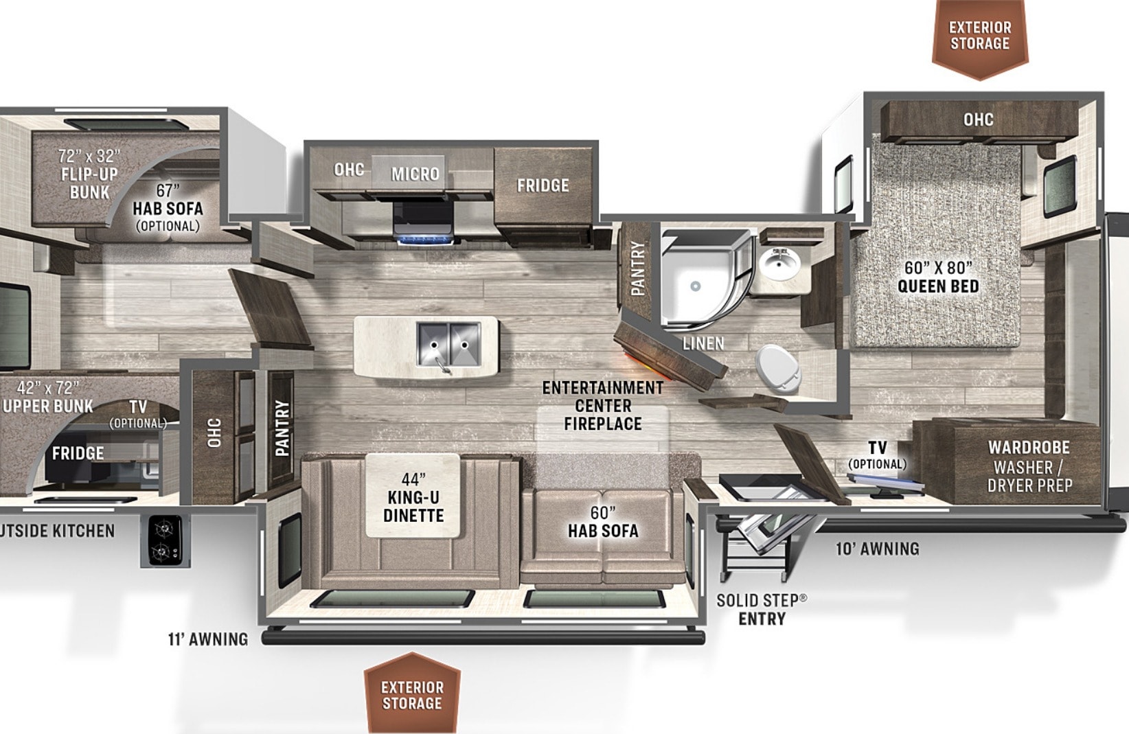2023 New Rockwood Signature Bunkhouse RV 36 Ft