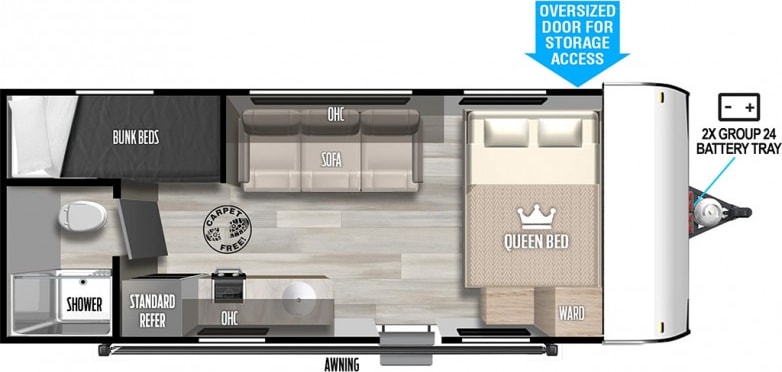 Brand New 2024, Salem FSX, Lightweight (Towable w/SUV or Minivan) Travel Trailer called Taquito!