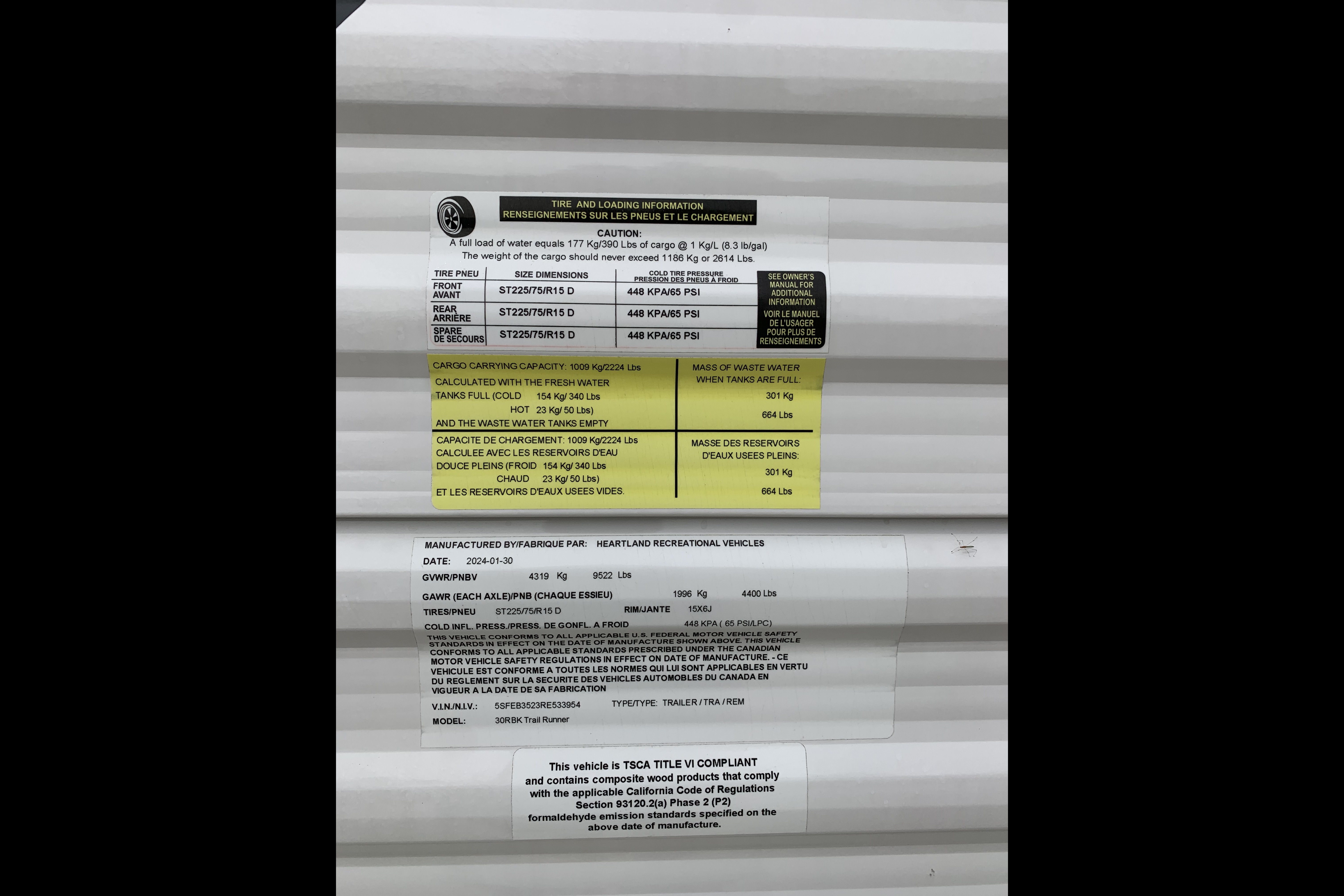 Brand New!!!!!!! Heartland Trail runner Travel Trailer