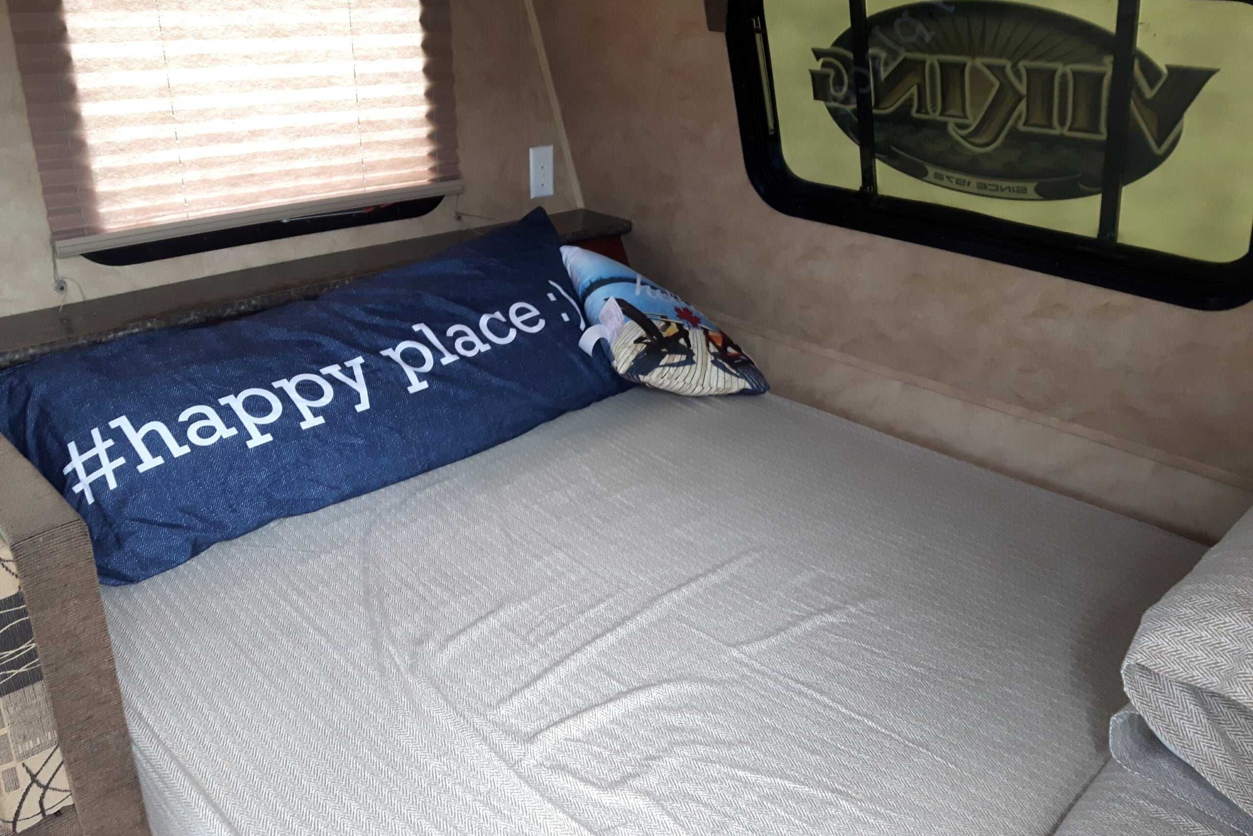 Home away from home in the Forest River viking bunkhouse Travel Trailer