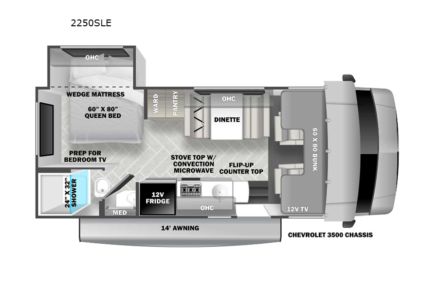 2023 Forest River SUNSEEKER 2250(Bedroom slide) - Sleeps 5!