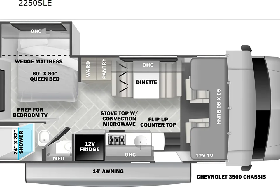 2023 Forest River SUNSEEKER 2250(Bedroom slide)