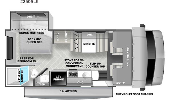2023 Forest River SUNSEEKER 2250(Bedroom slide) - Sleeps 5!