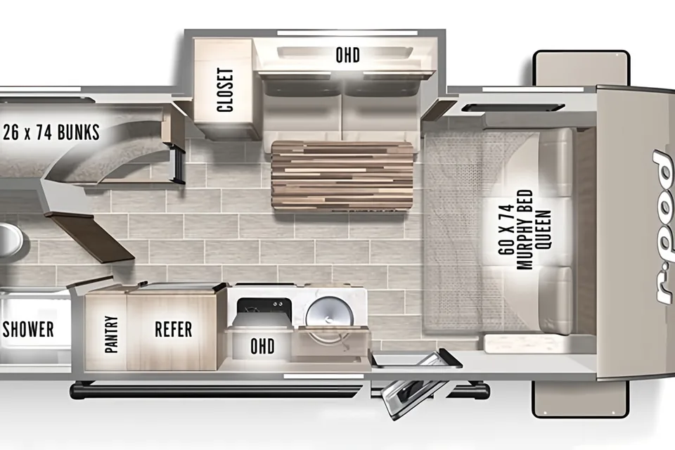 2021 R-Pod Travel Trailer with Bunk Beds