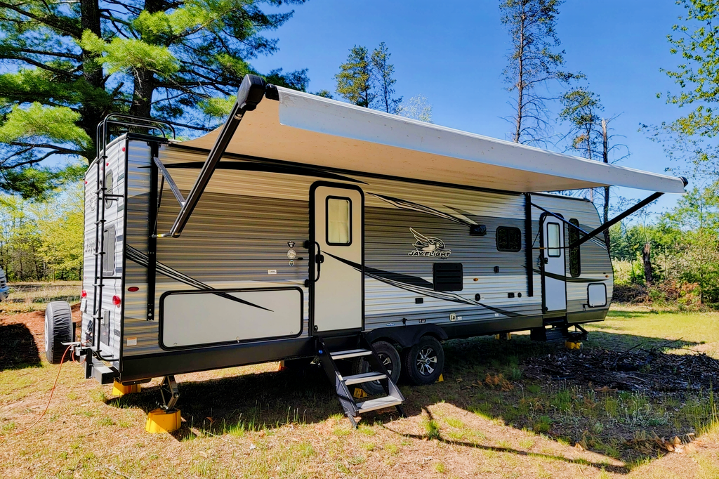 John's Glamping Jayco Jayflight Travel Trailer