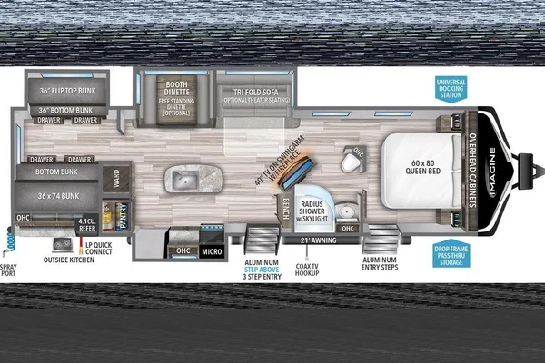 P.J.'s Grand Design 3250BH Travel Trailer