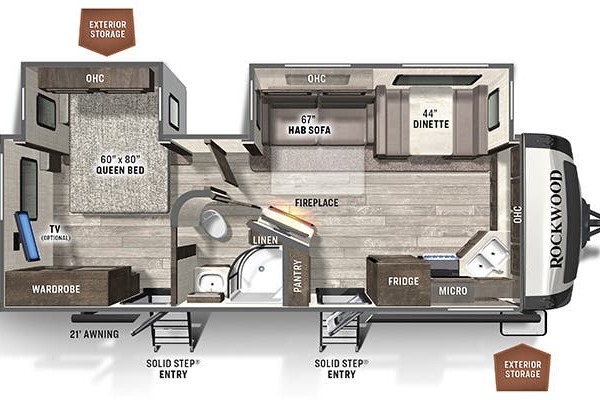[73] Stress Free RVs - 2022 - Rockwood - Couples Trailer