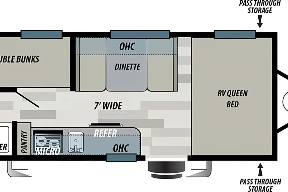 Muhanad's Forest River EVO Floorplan: 177BH Travel Trailer