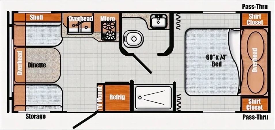 50s Diner Retro Style w/Modern Functionality and Lightweight for Easy Towing with SUV or Light Truck