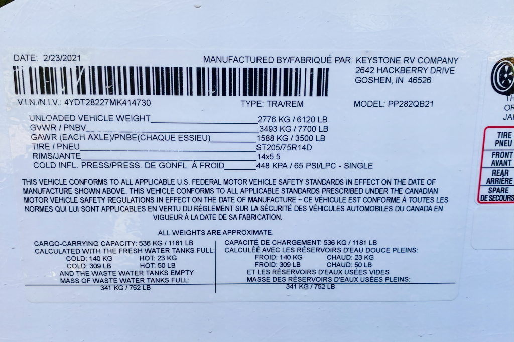 2021 Fully Loaded Family Keystone Travel Trailer