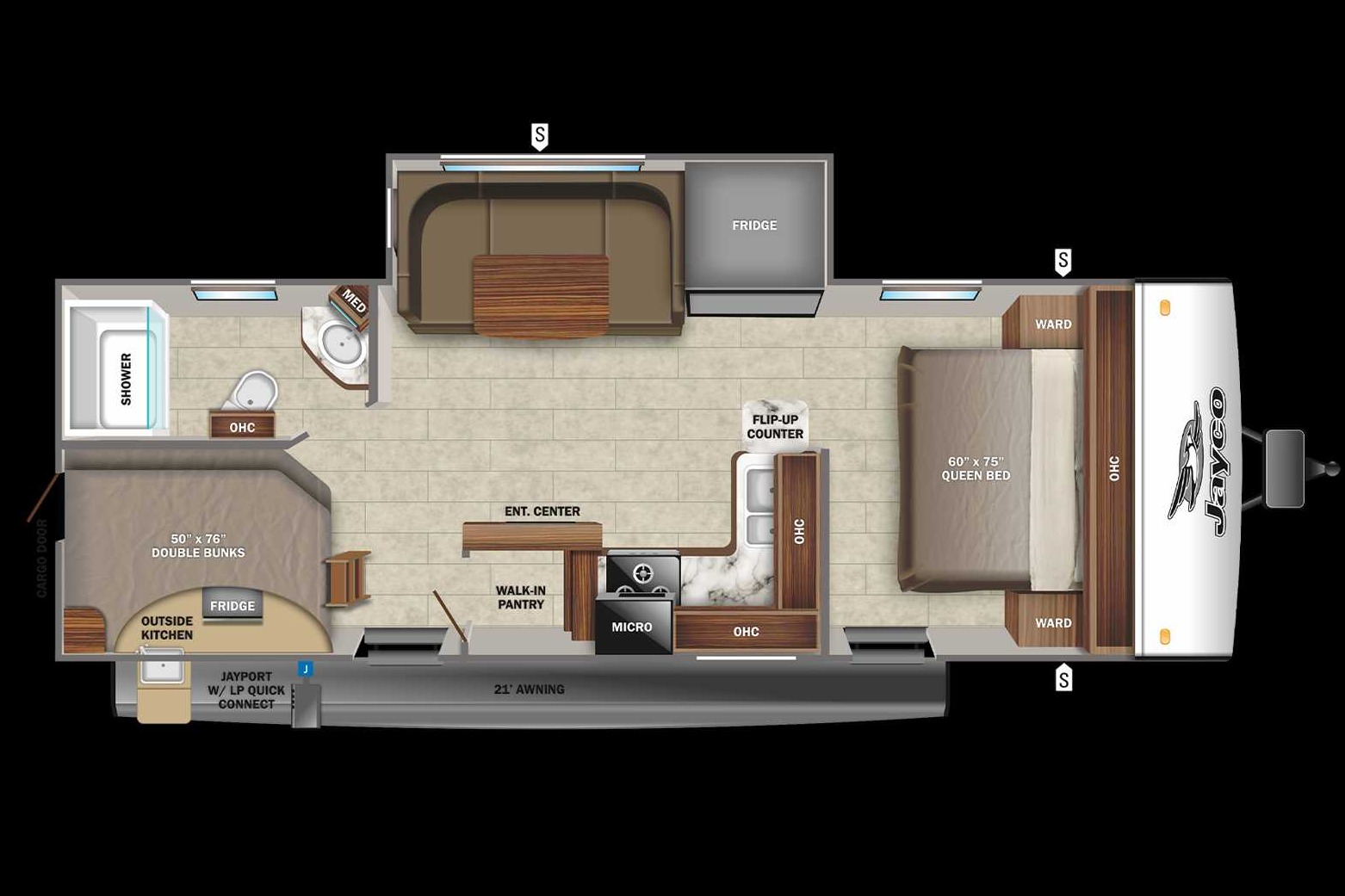 2022 Jayco Jay Feather 24BH Travel Trailer (Family Friendly Trailer)