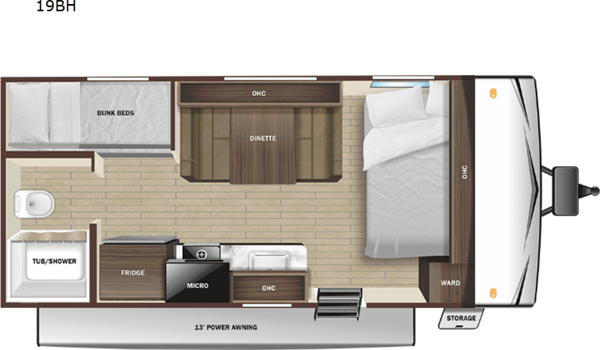 2024 Highland Ridge 19BH Travel Trailer