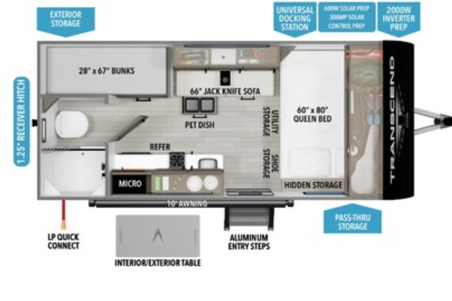 Kyle's Grand Design Transcend one 151BH Travel Trailer