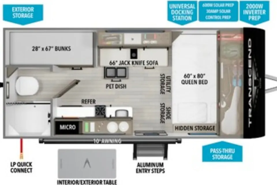 Kyle's Grand Design Transcend one 151BH Travel Trailer