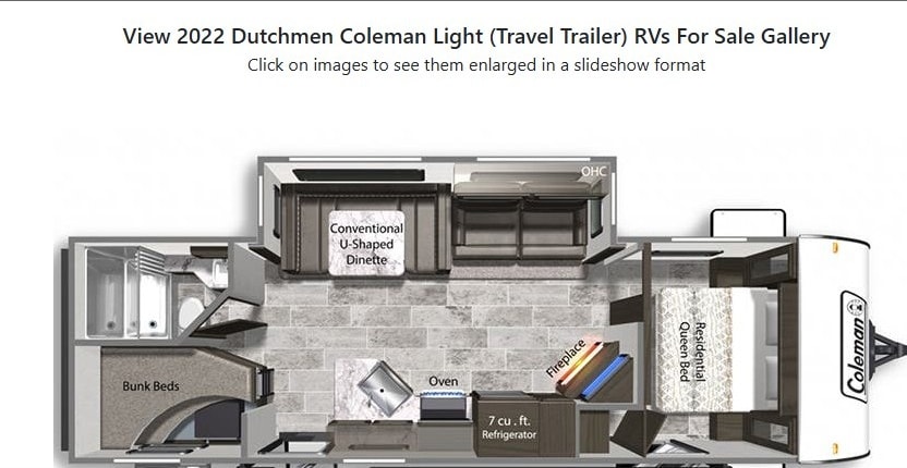 Paige's Coleman Lantern Lite Travel Trailer