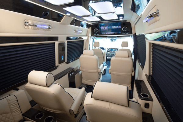 NEW! 2025 Blacked-Out Mercedes Benz Luxe Coach w/ Bathroom!