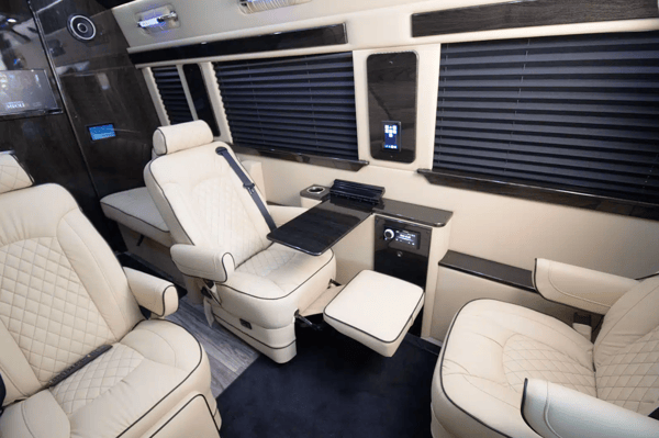 NEW! 2025 Blacked-Out Mercedes Benz Luxe Coach w/ Bathroom!