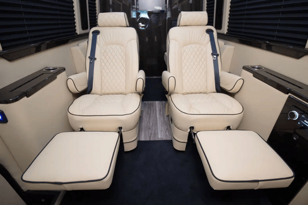 NEW! 2025 Blacked-Out Mercedes Benz Luxe Coach w/ Bathroom!