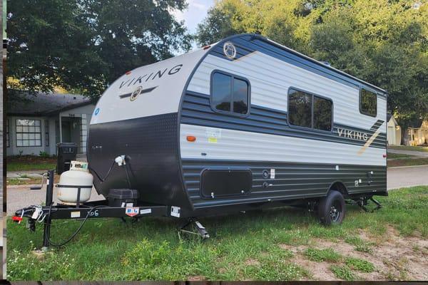 Solar powered Viking Travel Trailer