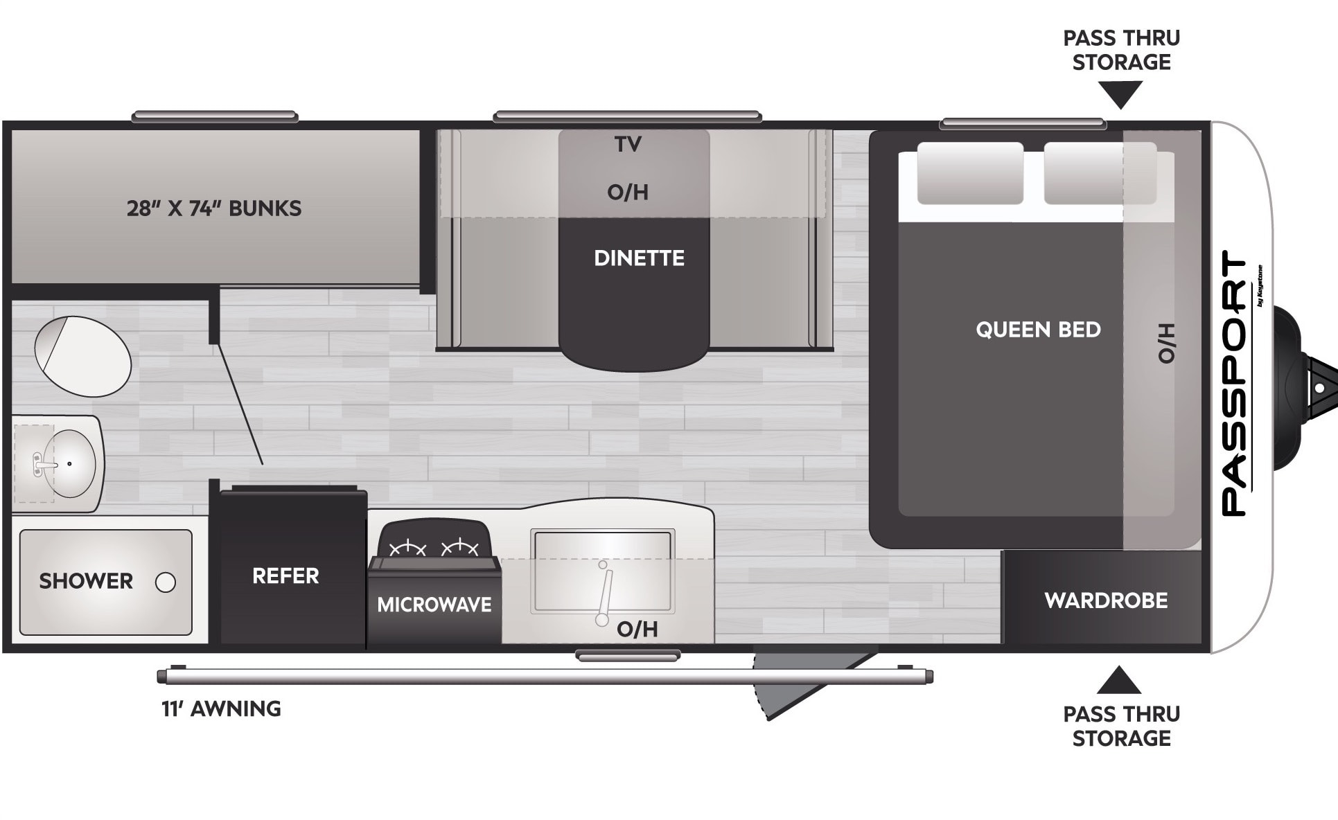 Jr's Keystone Passport Mini Ultra Lite Travel Trailer