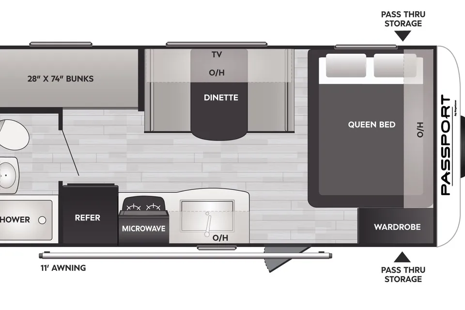 Jr's Keystone Passport Mini Ultra Lite Travel Trailer