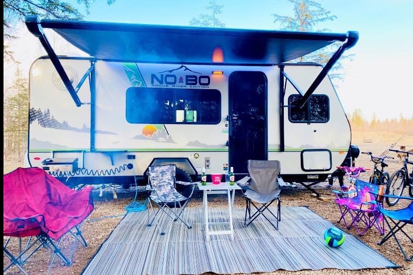 Twin RVenture Forest River NO-BO w/ SOLAR POWER SUV Towable Trailer! W/ Slide Out & Adult Rated Bunk
