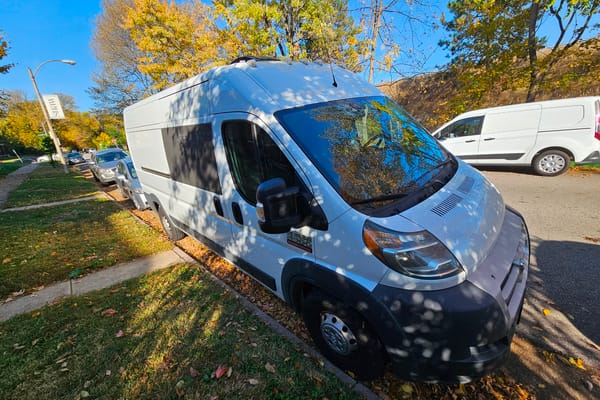 Betty White - HAS AC! - Campervan Sleeper - ProMaster Dodge '14