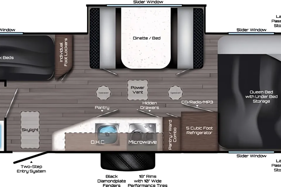 Travel Lite Falcon F-24 Bunkhouse Travel Trailer