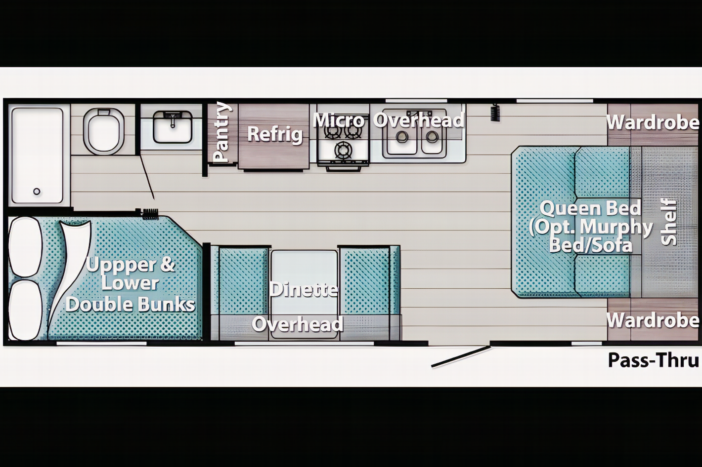 04 - 2023 - GULF STREAM - BUNKS - 3900lbs - SLEEPS 7