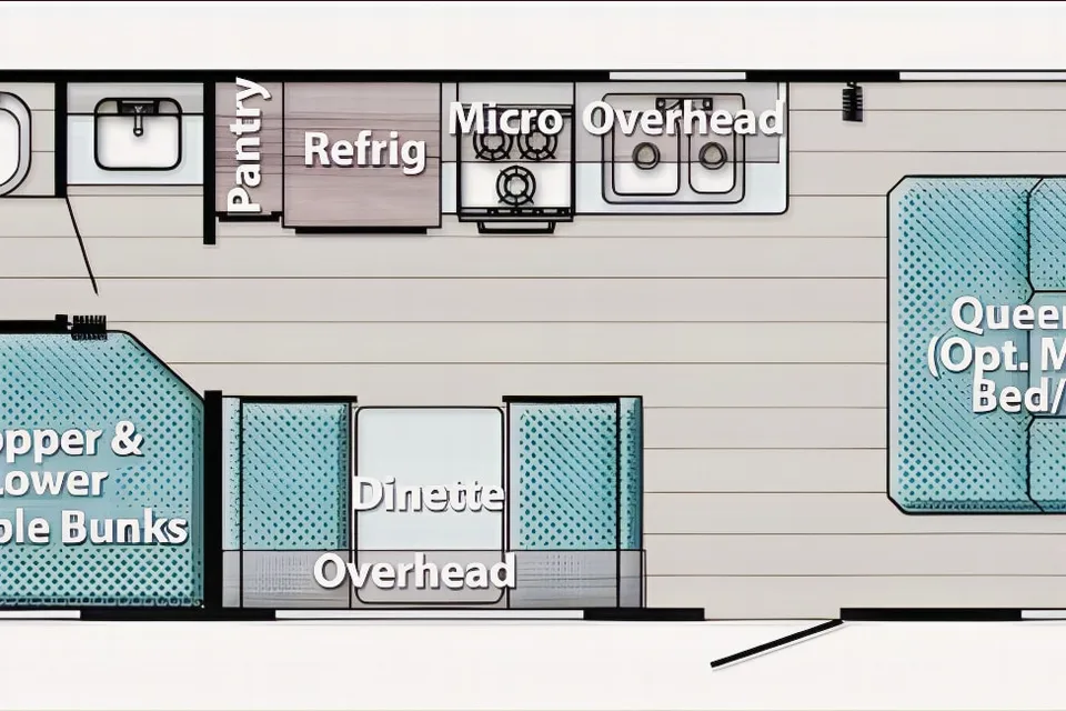 04 - 2023 - GULF STREAM - BUNKS - 3900lbs - SLEEPS 7