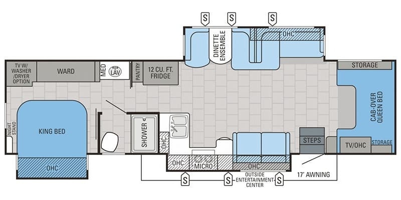 C17 JAYCO SENECA SUPER C DIESEL SLEEPS 10 LUXURY 3 SLIDEOUT ROOMS WIFI WOW!