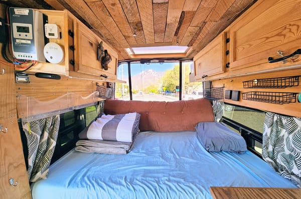 Bike ready & pet friendly, meet Envy the Nissan NV! A cozy adventure to-go.