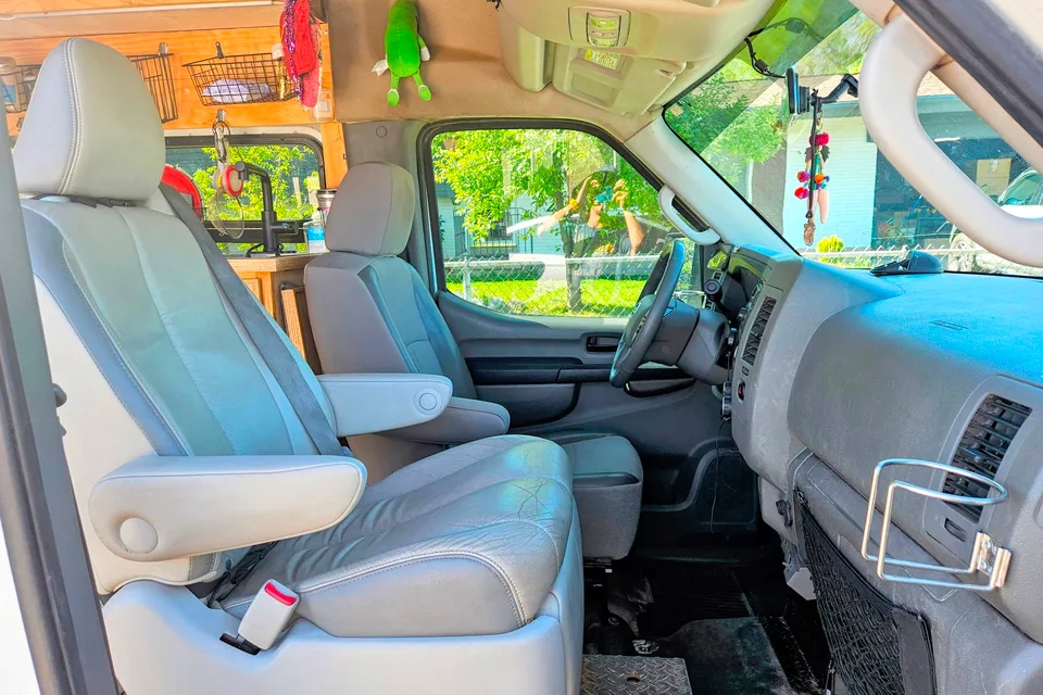 Bike ready & pet friendly, meet Envy the Nissan NV! A cozy adventure to-go.