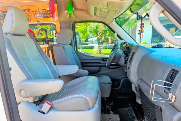 Bike ready & pet friendly, meet Envy the Nissan NV! A cozy adventure to-go.
