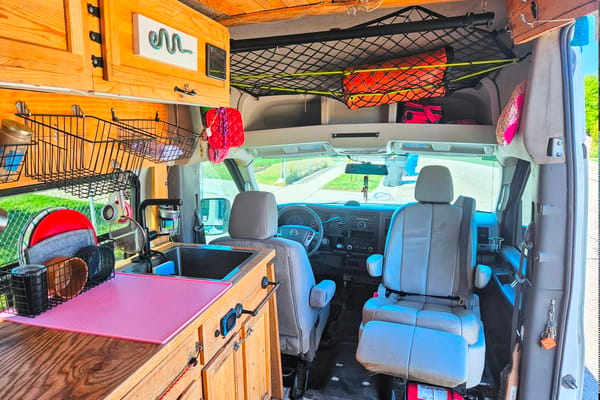 Bike ready & pet friendly, meet Envy the Nissan NV! A cozy adventure to-go.