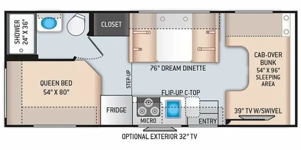 2022 Thor Four Wind Class C 24ft