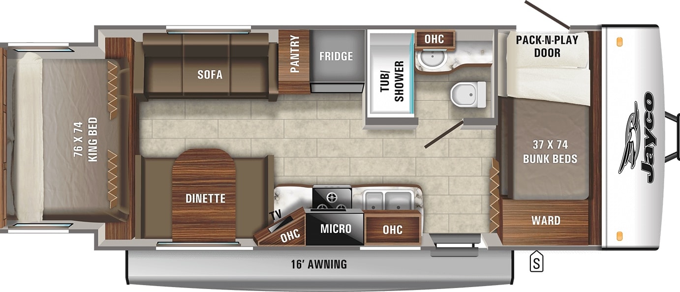 Light weight Jayco Jay feather Travel Trailer