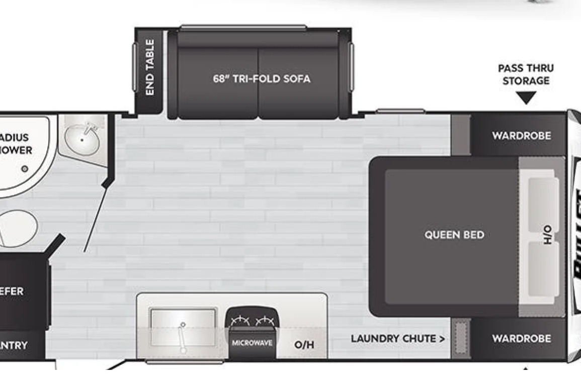 The Flower bed " Daisy" - Keystone Bullet 1850RB Delivery/Pickup or Campground/Offgrid   we have you covered!